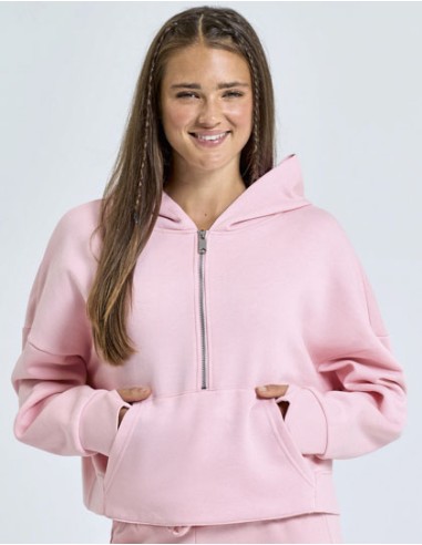 TRI-TR077-Womens Half Zip Hoodie